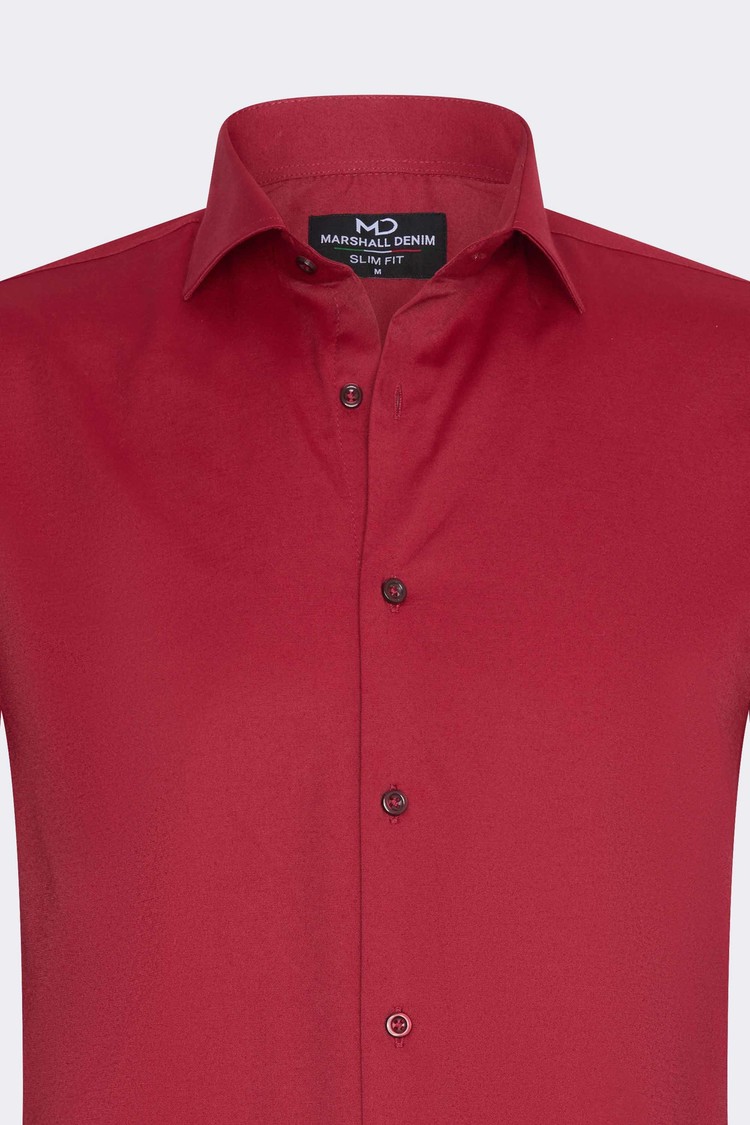 Overhemd Lange Mouw Rood