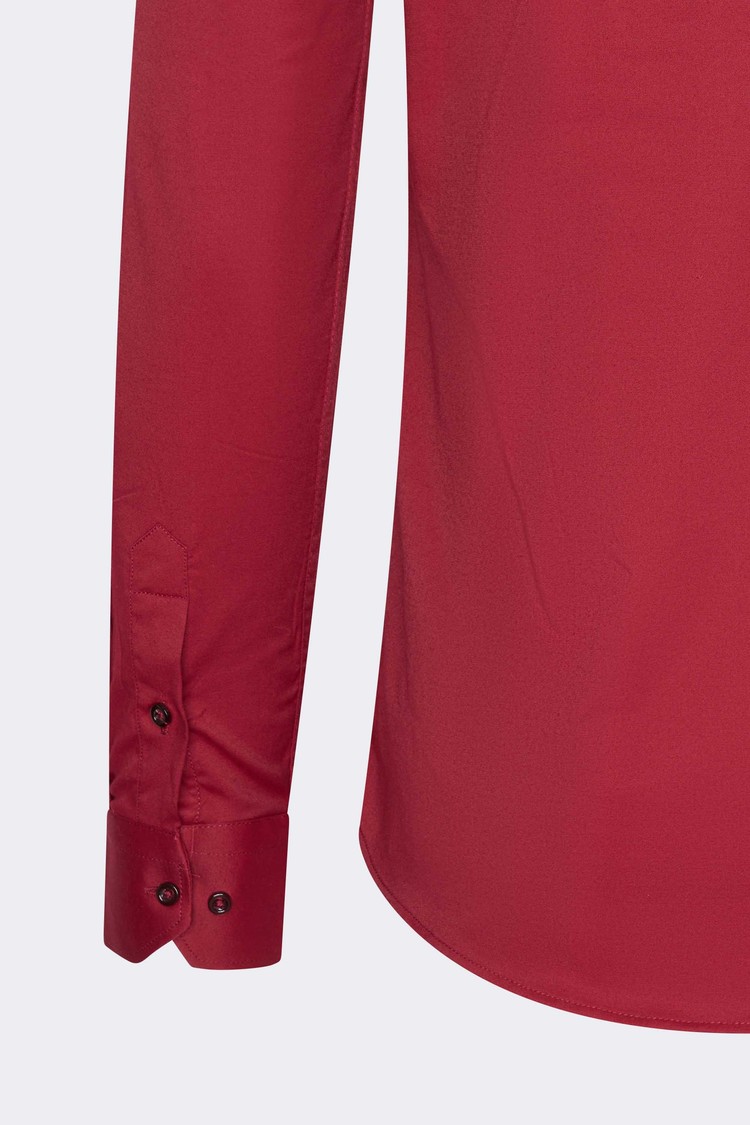 Overhemd Lange Mouw Rood