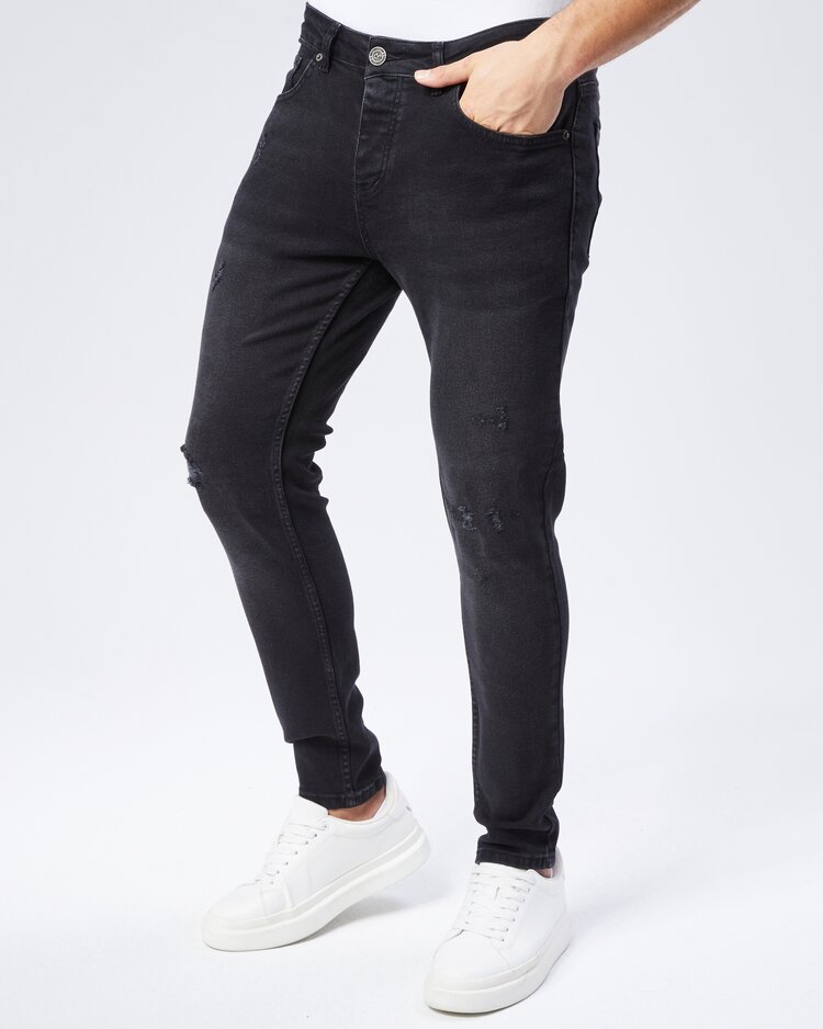 Marshall Denim HEREN JEANS SKINNY 4163 ZWART