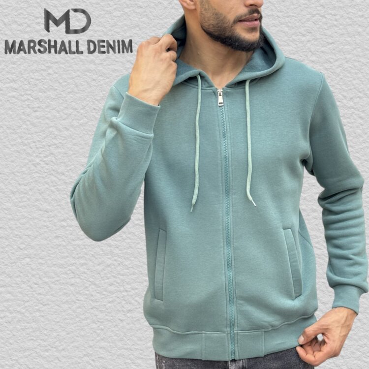 Vest met rits en capuchon 1016 zwart