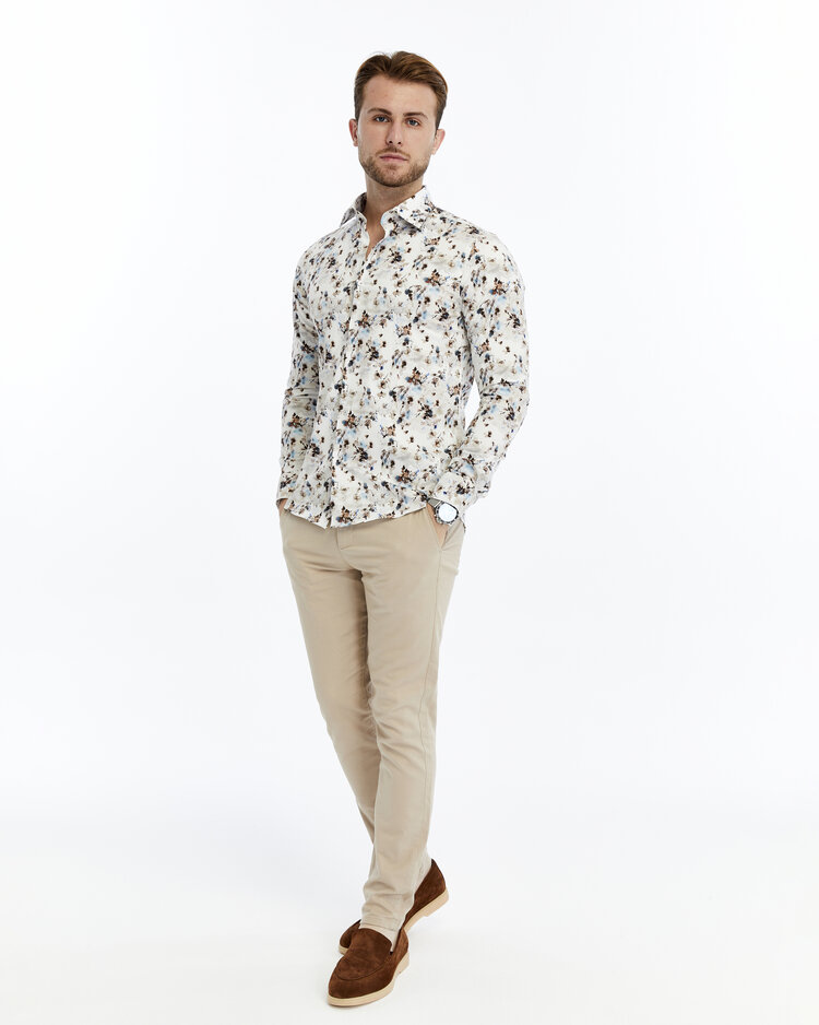 Overhemd Dwan Blossom BL - Lange mouwen - Klassike kraaag met moderne uitstraling