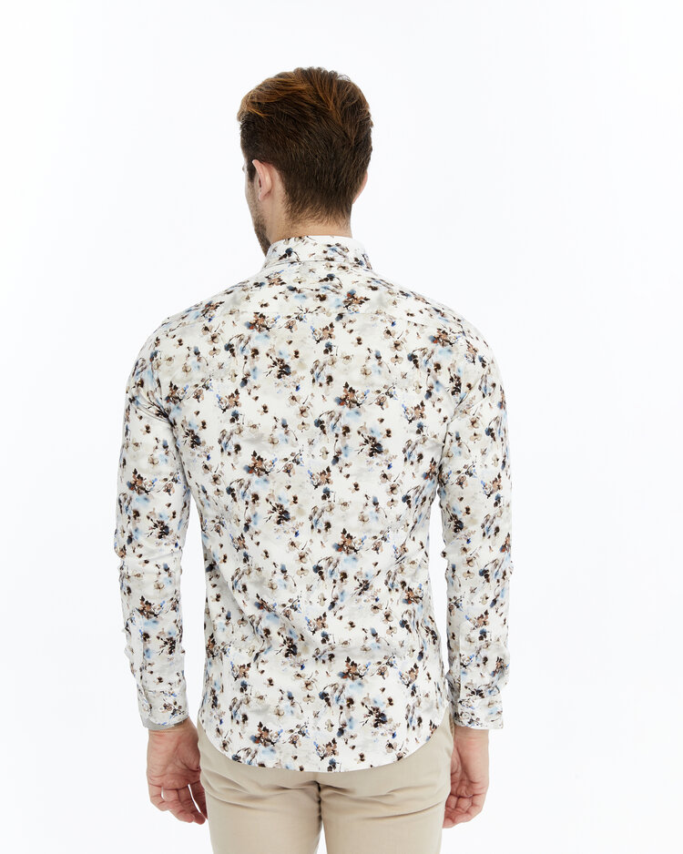 Overhemd Dwan Blossom BL - Lange mouwen - Klassike kraaag met moderne uitstraling