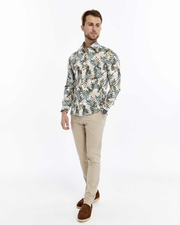 Overhemd Green Drift - Lange mouwen - Klassike kraaag met moderne uitstraling