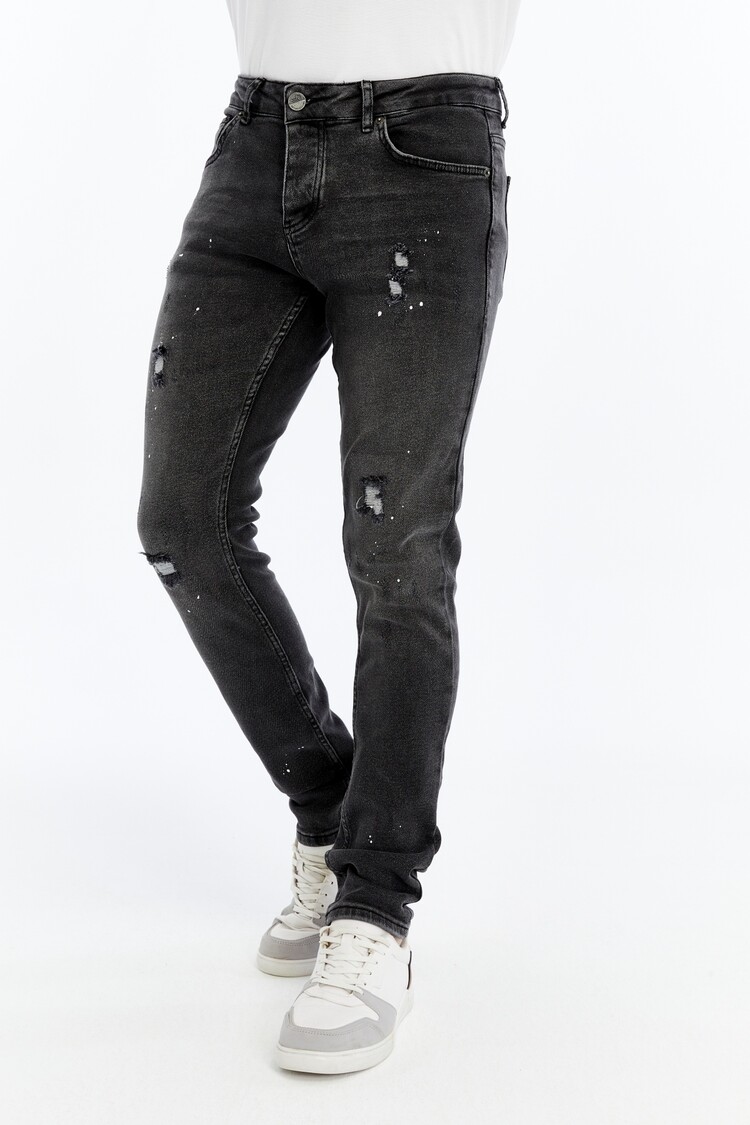 HEREN JEANS SLIM FIT DONKER GRIJS 4717