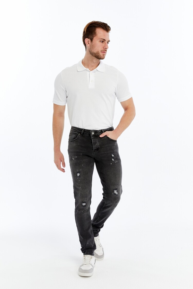 HEREN JEANS SLIM FIT DONKER GRIJS 4717