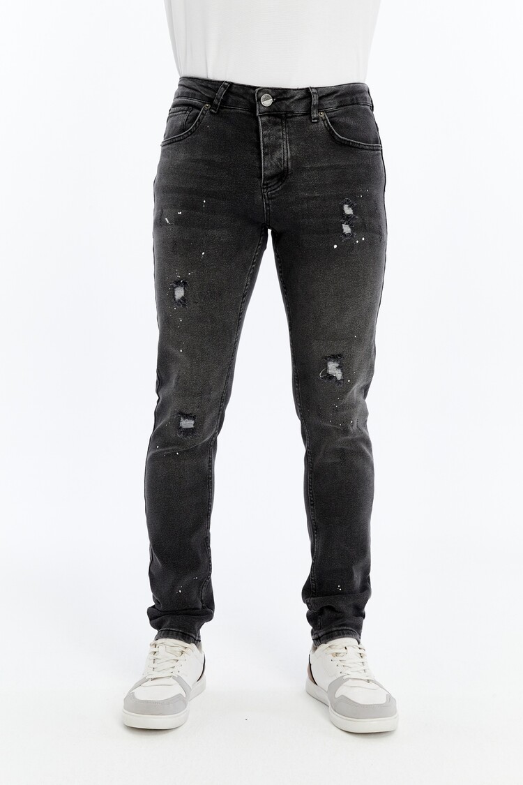 HEREN JEANS SLIM FIT DONKER GRIJS 4717