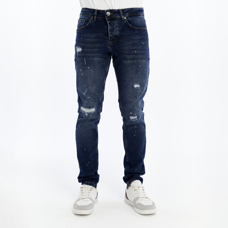 HEREN JEANS SLIM FIT DONKER BLAUW 4719