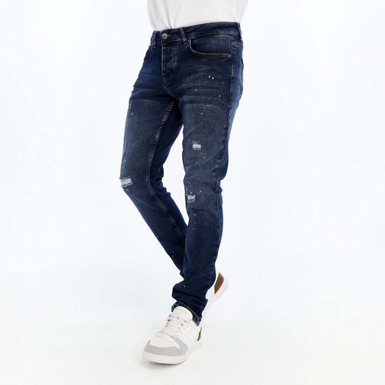 HEREN JEANS SLIM FIT DONKER BLAUW 4719