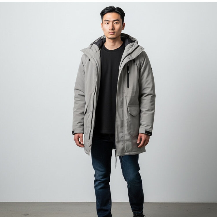 Water- en winddichte herenjas