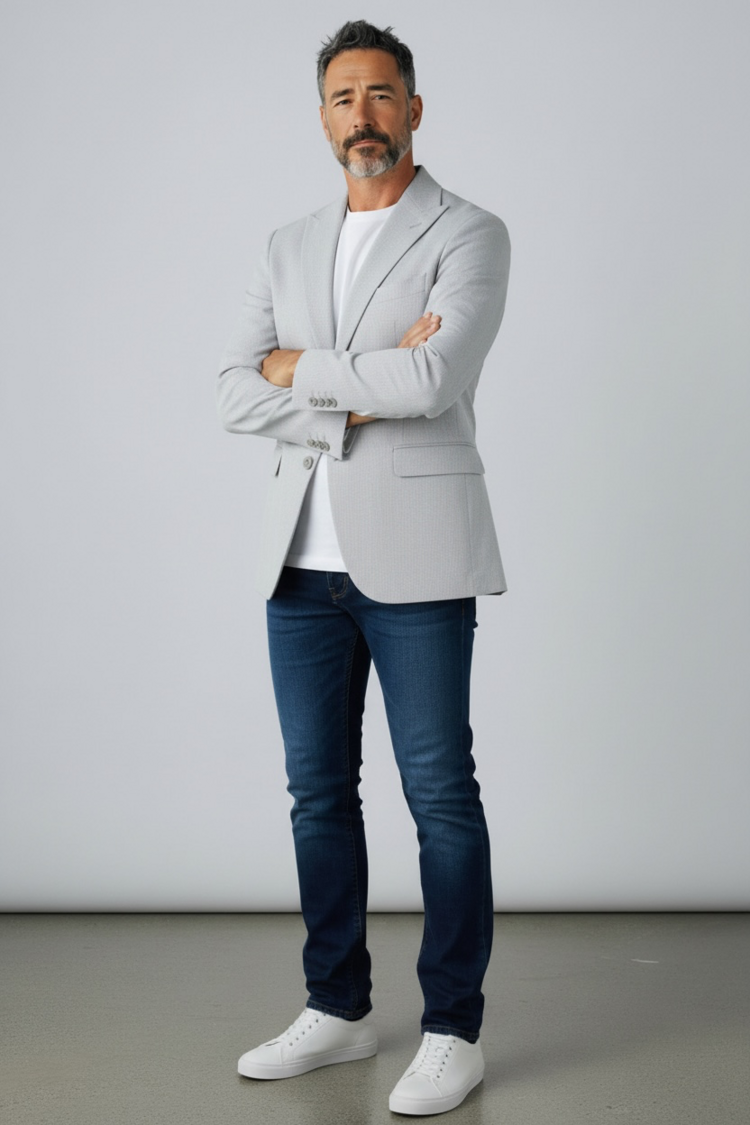 Stijlvol heren colbert met Italiaanse pasvorm