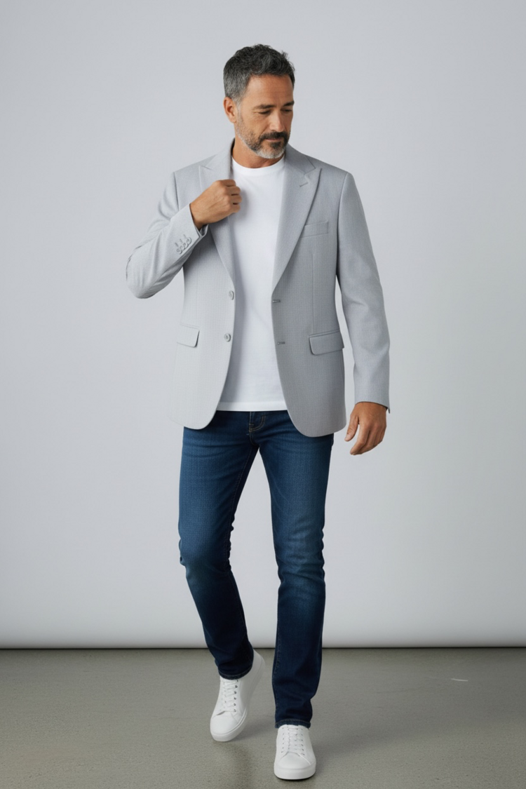 Stijlvol heren colbert met Italiaanse pasvorm