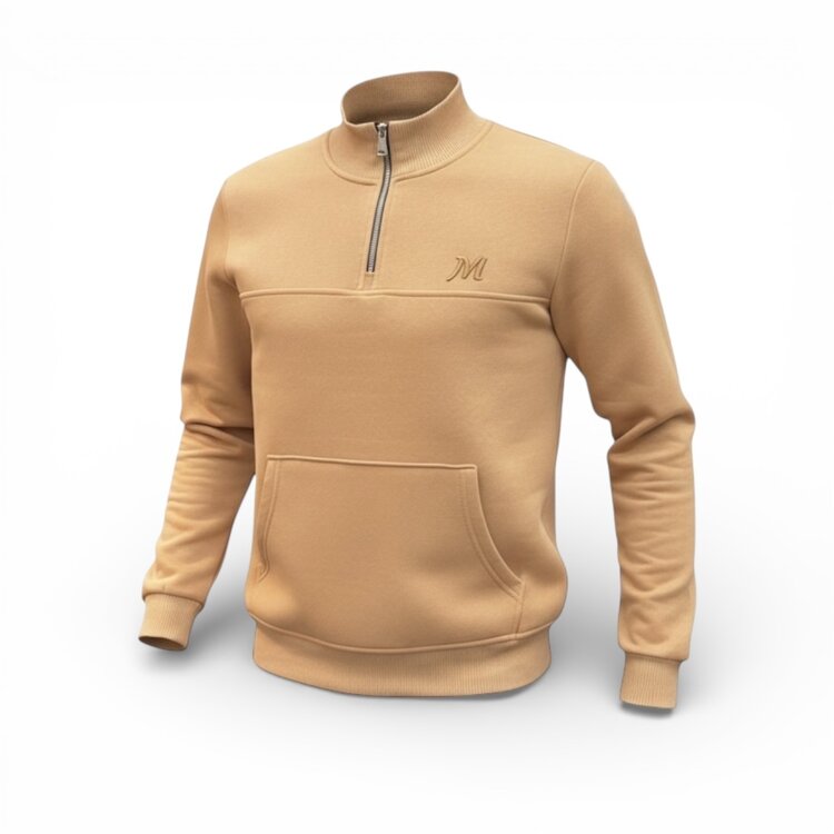 Essential Half-Zip Sweater – Grey