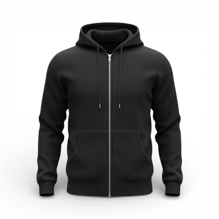 Essential Zip Hoodie – Crème Heren Vest