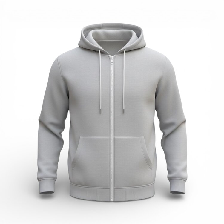 Essential Zip Hoodie – Crème Heren Vest Bruin