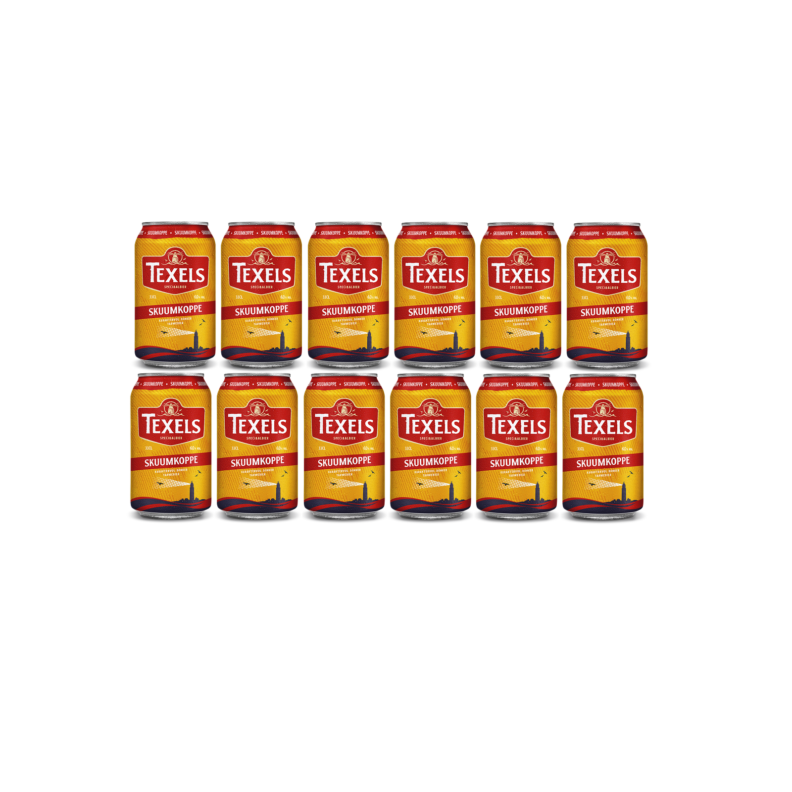 Tray 12x Blik Skuumkoppe