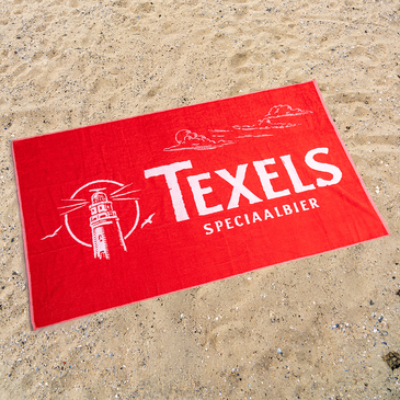 Rood Texels Strandlaken Gerecycled Katoen