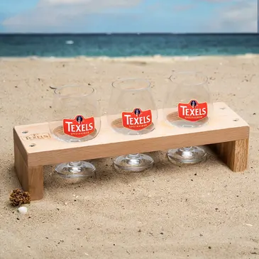 Texels Proefplankje inclusief 3 glazen