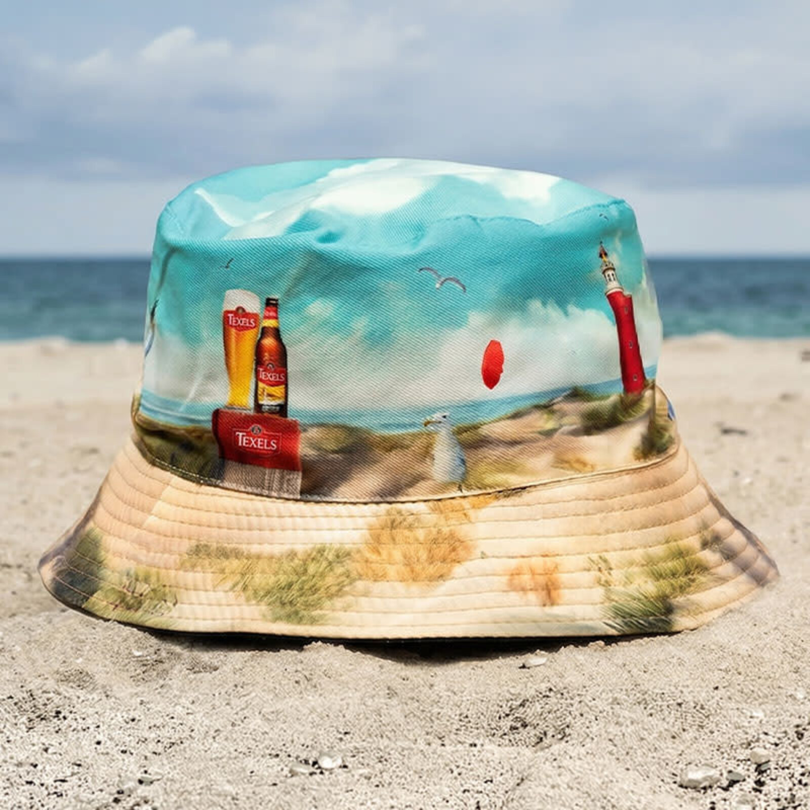 Oranje Texels Skuumkoppe  Zonnehoedje - Omkeerbaar