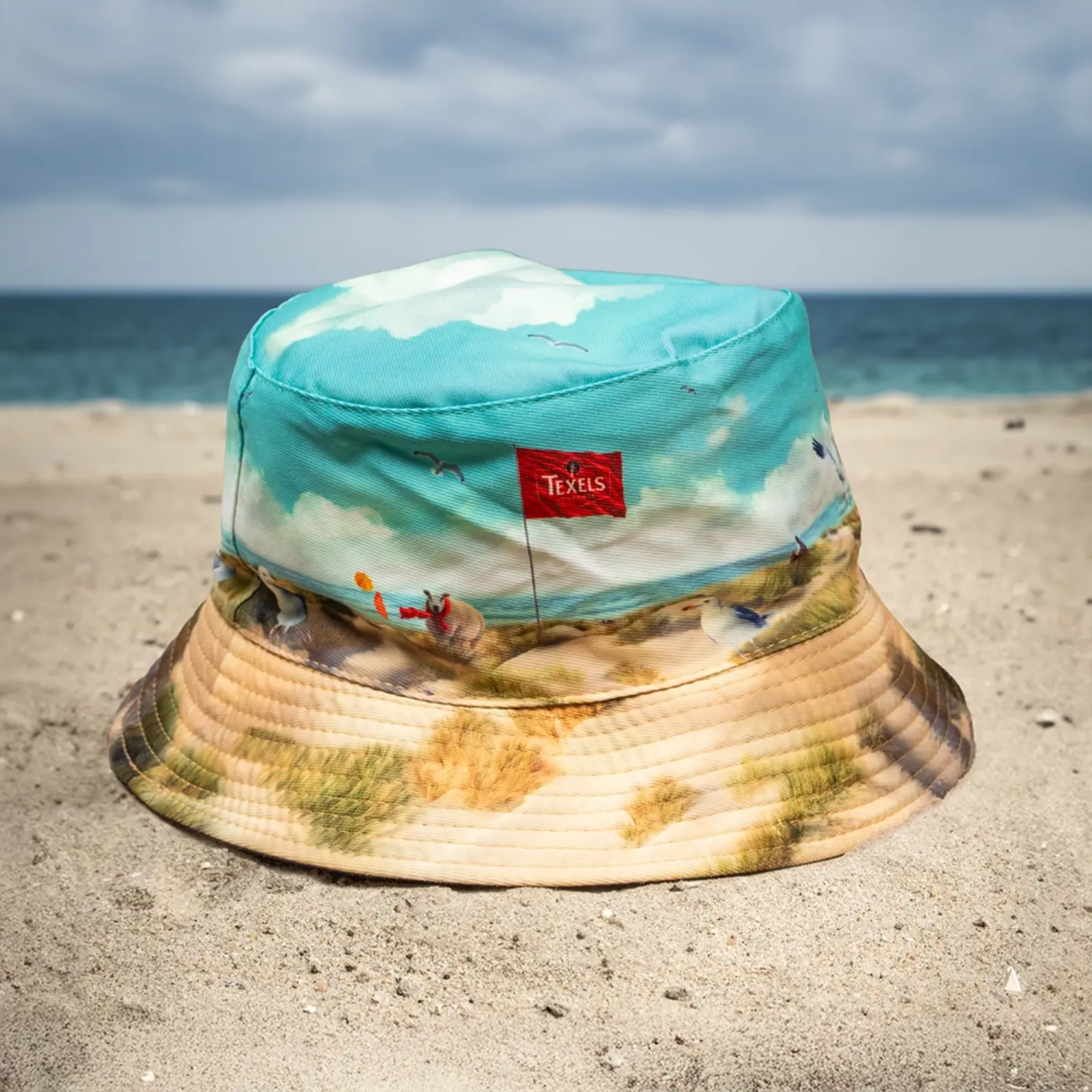 Oranje Texels Skuumkoppe  Zonnehoedje - Omkeerbaar