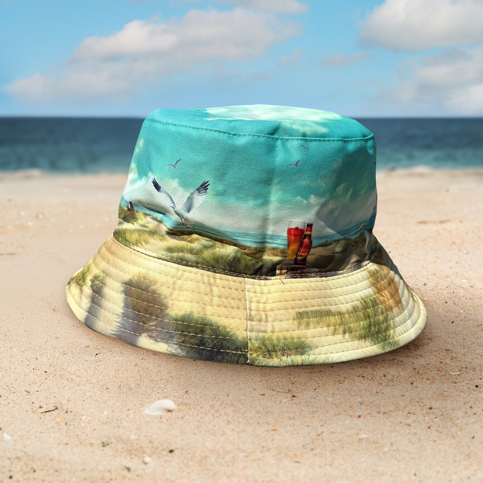 Oranje Texels Skuumkoppe  Zonnehoedje - Omkeerbaar