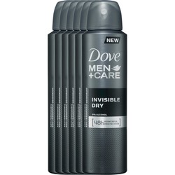 Dove Deodorant Spray -Men+ Care Invisible Dry - 6 x 150 ml - Voordeelverpakking