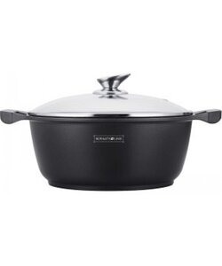 Royalty Line - Marble soep/braadpan - 32 cm Met glazen deksel