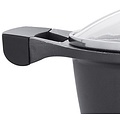Royalty Line  Royalty Line - Marble soep/braadpan - Met glazen deksel zwart - 20 CM. RL-BS20ML