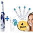 Oral-B Oral-B tandenborstel - AdvancePower - elektrische tandenborstel - tandenborstel op batterij - inclusief 4 basic opzetborsteljes geschikt voor Oral-B
