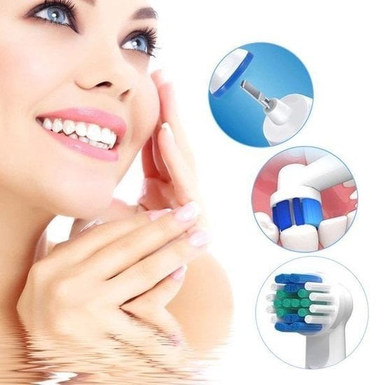Oral-B tandenborstel AdvancePower - elektrische tandenborstel - tandenborstel op batterij - inclusief 4 basic geschikt voor Oral-B