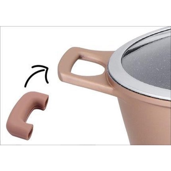 Royalty Line Royalty Line Pannenset - 14-delige - Marble Coating - Zilver - Pinn&Click