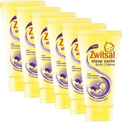 Zwitsal Slaap Zacht Bodycreme -  6 x 150 ml tube - Voordeelverpakking