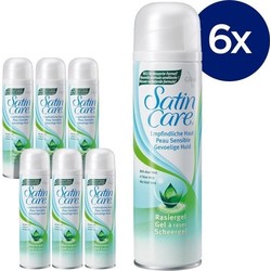 Gillette Venus Satin Care Gevoelige Huid - 6 x 200 ml- Voordeelverpakking