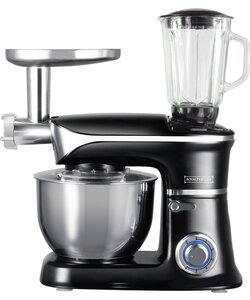 Royalty Line 3-in-1 Keukenmachine - 1900 Watt - 6,5 L - Zwart