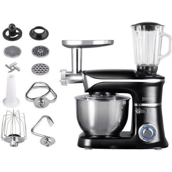 Royalty Line Royalty Line - Keukenmachine - 3 in 1 Zwart 1900W