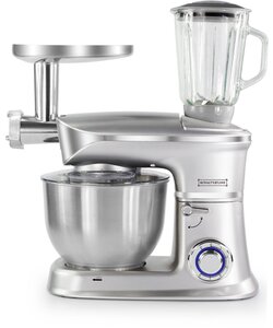 Royalty Line 3-in-1 Keukenmachine - 1900 Watt - 6,5 L - Zilver