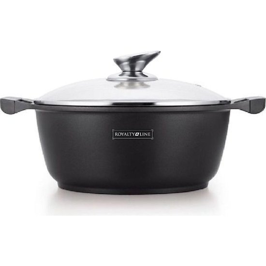 Royalty Line Royalty Line - Marble soep/braadpan - 28 cm - Met glazen deksel