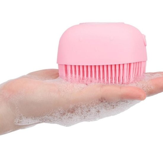 Igoods Igoods Siliconen borstel vierkant roze