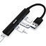 IGoods Sounix USB Splitter - USB Hub - 4 Poort - USB 3.0 - Zwart