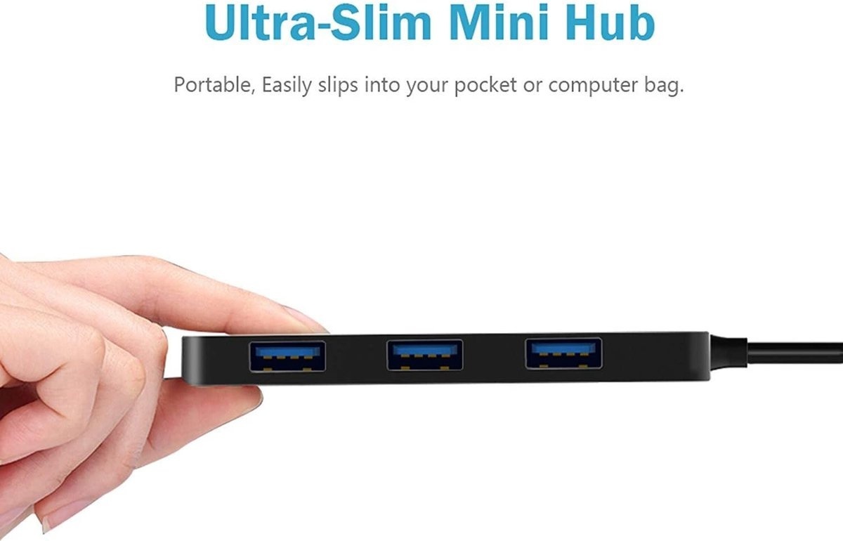 Sounix Hub USB 3.0 - Répartiteur USB - 4 Ports - Hub USB Avec