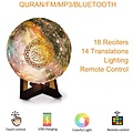 Koran lamp - Koran speaker - Moonlamp - Quran speaker - Draadloze speaker - gebedskleed - Quran lamp - Moon Lamp - Equantu®️