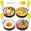 IGoods Ei ring set 4 Delig Rond - Egg ring set 4pc - bakvormen set - RVS