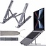 Igoods IGOODS Office Laptop Standaard Verstelbaar - Ergonomisch - Aluminium-Tablet Steun Opvouwbare Stand - Grijs