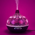 Igoods IGOODS - Ultrasonic Aroma Diffuser 3D - Donker bruin hout - 400ml