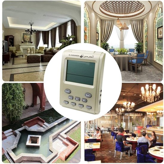 Igoods IGOODS - Al Harameen tafelklok HA-3011 - Azan Klok - Athan clock