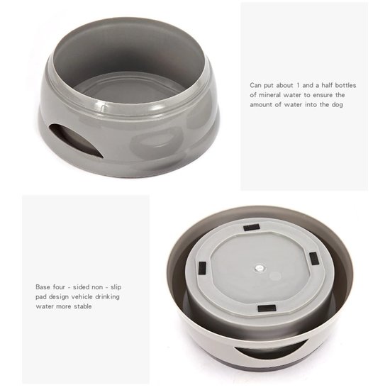 Igoods IGOODS - Dieren voerbak - drinkbak - Grijs