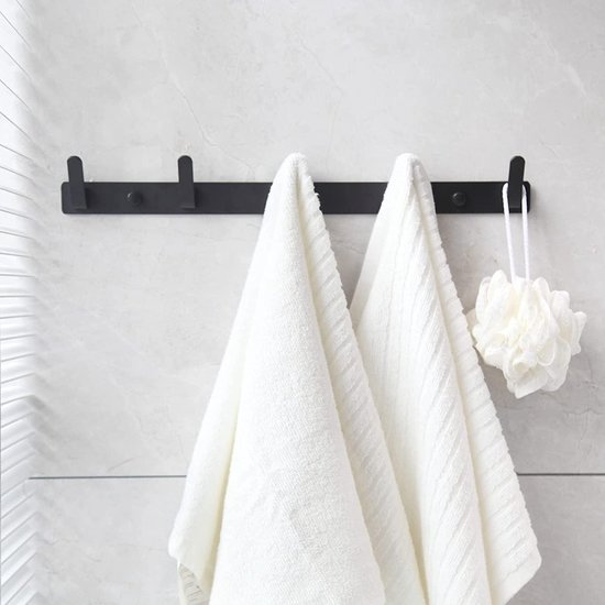 Igoods IGOODS Handdoekhaakjes RVS – Wandhaak – Muurhaak – Boren Wandhaak - Kapstokhaak - Handdoekhouder 5 in 1