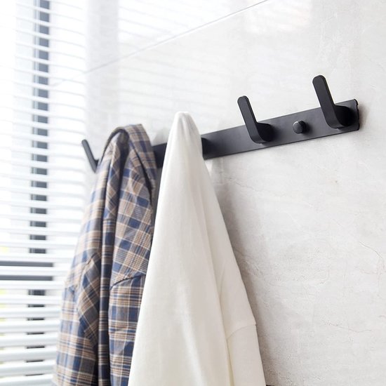 Igoods IGOODS Handdoekhaakjes RVS – Wandhaak – Muurhaak – Boren Wandhaak - Kapstokhaak - Handdoekhouder 5 in 1