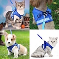 Igoods IGOODS - Kattenharnas - Blauw Maat XS -  Met Reflecterende Strip