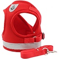 Igoods IGOODS - Kattenharnas - Rood Maat XS -  Met Reflecterende Strip