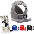 Igoods IGOODS - Kattenharnas - Grijs Maat XS-  Met Reflecterende Strip